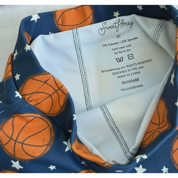 Sweet Honey Girls Basketball Skort Set BBall Top and Skort Tank Stretch Sz 5Y - Picture 6 of 9